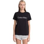 Svarta Kortärmade Pyjamaströjor från Calvin Klein Underwear på rea i Storlek M i Bomull för Damer 