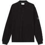 Svarta Långärmade Långärmade pikétröjor från Calvin Klein i Storlek S för Herrar 