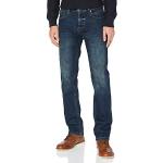 camel active Herr avslappnad passform jeans byxor Woodstock jeans byxor, Mörkblå (mörk greencast), 31W x 34L