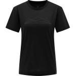 Ekologiska Svarta Kortärmade Kortärmade T-shirts från Haglöfs i Bomull för Damer 