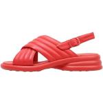 Röda Sandaletter med kilklack från Camper på rea i storlek 35 med Klackhöjd 3cm till 5cm i Läder för Damer 