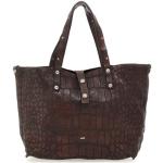 Mörkbruna Handväskor i skinn från Campomaggi med Mobilficka i Läder för Damer 