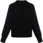 Svarta Långärmade Stickade tröjor från Canada Goose i Storlek XS med Rund ringning i Bomull för Damer 