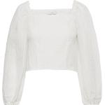 Vita Långärmade Långärmade blusar från House of Dagmar i Storlek XL för Damer 