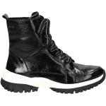 Casual Svarta Ankle-boots från Caprice på rea med Snörning i Syntet för Damer 