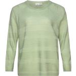 Carairplain L/S Pullover Knt Noos Tops Knitwear Jumpers Green ONLY Carmakoma