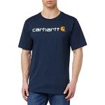 Marinblåa Kortärmade Kortärmade T-shirts från Carhartt i Storlek L i Jerseytyg för Herrar 