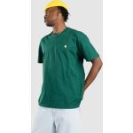 Gröna T-shirts med tryck från Carhartt Work In Progress i Storlek L i Jerseytyg för Herrar 