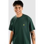Gröna T-shirts med tryck från Carhartt Work In Progress i Storlek XL i Jerseytyg för Herrar 