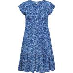 Marinblåa Korta klänningar med volang från Only Carmakoma i Storlek XL för Damer 