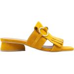 Gula Slip in-sandaler från Carmens med Klackhöjd till 3cm i Mocka för Damer 