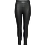 Carrool Coated Legging Noos Bottoms Trousers Leather Leggings-Byxor Black ONLY Carmakoma