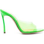 Neongröna Slip in-sandaler från Casadei på rea med Stilettklack med Slip-on med öppen tå med Klackhöjd 3cm till 5cm för Damer 