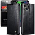 Svarta iPhone skal från CaseMe Plånboksfodral 