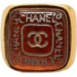 Hållbara Röda Klackringar med polerad finish från Chanel Graverade i Guldplätering för Damer 