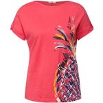 Sommar Korallröda T-shirts med tryck från CECIL i Storlek M för Damer 