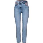 Ljusblåa Slim fit jeans från CECIL med W27 för Damer 