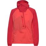 Cecilie Light Wind Anorak Energy Red/Red Leaf Xs Red Bergans