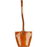 Vintage Hållbara Orange Handväskor i skinn i Läder för Damer 