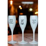 Champagneglas Med Print 6-pack CHEERS 100ml