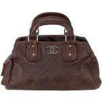 Vintage Hållbara Bruna Handväskor i skinn från Chanel på rea i Läder för Damer 