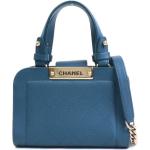 Vintage Hållbara Marinblåa Handväskor i skinn från Chanel på rea i Läder för Damer 
