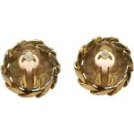 Hållbara Gula Guldörhängen från Chanel på rea i Metall för Damer 