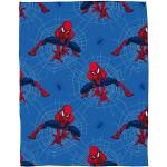 Blåa Spiderman Handduksset i 100x150 i Fleece 