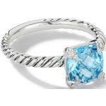 Blåa Diamantringar från David Yurman i Silver för Damer 