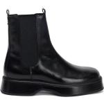 Svarta Chelsea-boots från Ami Paris på rea i storlek 41 med Fyrkantig tå i Läder för Pojkar 