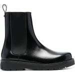 Svarta Chelsea-boots från Valentino Garavani i storlek 42,5 med rundad tå i Kalvskinn för Herrar 