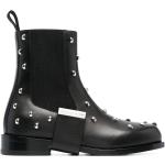 Svarta Chelsea-boots med nitar från 1017 ALYX 9SM i storlek 40 med Blockklack med rundad tå i Läder för Damer 