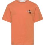 Orange Kortärmade Kortärmade T-shirts från Calvin Klein 