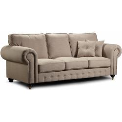 Chester York 3-sits soffa 250 cm - Fresh 03 - Beige, Kallskum WE30 med silikonfibrer