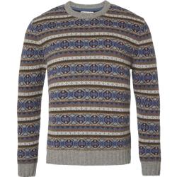 Chevalier Moss Sweater Men Jaktkläder Stone Grey Jacquard Stone grey jacquard