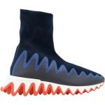 Christian Louboutin Blå Sharky Sock Sneakers Multicolor, Dam