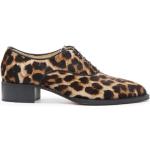 Hållbara Leopard-mönstrade Bruna Oxford-skor från Christian Louboutin på rea i storlek 34 i Läder för Damer 