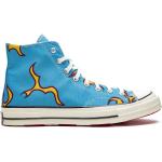 Blåa Höga sneakers från Converse Chuck Taylor med rundad tå i Gummi för Flickor 