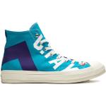 Blåa Höga sneakers från Converse Chuck Taylor med rundad tå i Gummi för Flickor 
