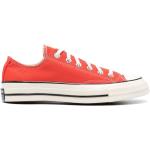 Röda Låga sneakers från Converse Chuck Taylor med Snörning med rundad tå i Gummi för Flickor 