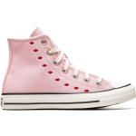 Ljusrosa Höga sneakers från Converse Chuck Taylor med Snörning med rundad tå i Mesh för Damer 