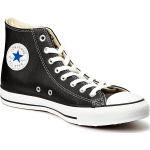 Svarta Höga sneakers från Converse Chuck Taylor i storlek 35 i Läder för Damer 