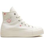Vita Platå sneakers från Converse Chuck Taylor med Snörning i Gummi för Damer 