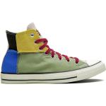 Gröna Höga sneakers från Converse Chuck Taylor med Snörning med rundad tå i Mocka för Flickor 