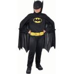 Svarta Batman Superhjältar maskeradkläder för barn 