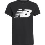 Svarta Kortärmade Kortärmade T-shirts från New Balance i Storlek XS 