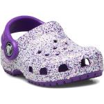 Lila Skor med glitter från Crocs Classic 