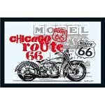 Close Up Route 66 spegel Chicago Bike (22 cm x 32