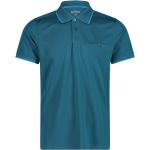 Blåa Kortärmade Kortärmade pikétröjor från CMP på rea i Storlek 5 XL i Polyester för Herrar 