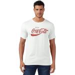 Vita Coca Cola T-shirts i Storlek L i Bomull för Herrar 